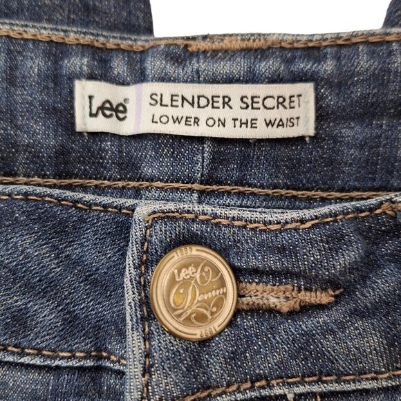 Lee Women's Straight Leg Jeans Size 12 Short Medium Wash - Picture 5 of 7